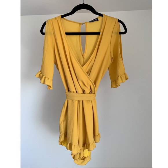 Fashion Nova Yellow Romper - Picture 3 of 4
